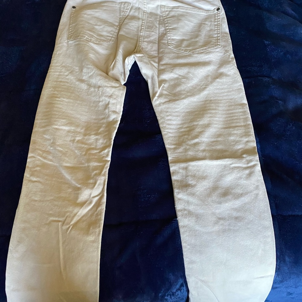 Tan denim jeans